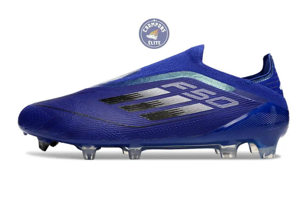 F50 Elite Laceless FG - Bleu/Noir – Image 5