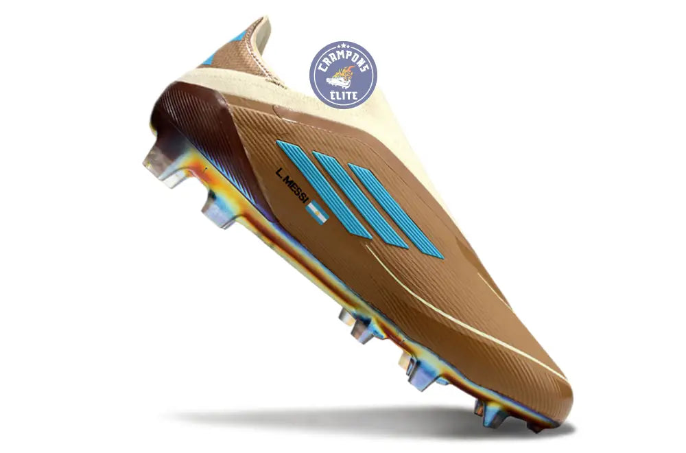 F50 Elite Laceless FG Messi X Bad Bunny Elite FG - Cardboard/Blanc/Tur – Image 4