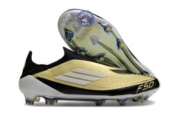 F50 Elite Laceless FG Triunfo Dorado - Doré/Blanc/Noir