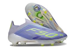 F50+ Elite Laceless FG - Violet/Jaune Fluo/Gris