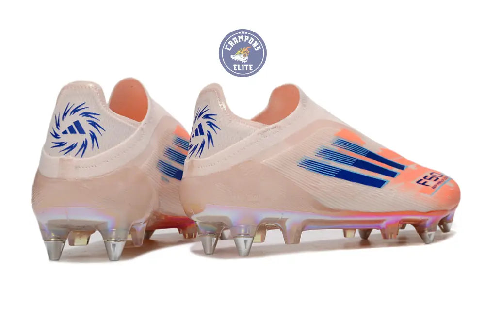 F50 Elite Laceless SG - Beige/Orange/Bleu – Image 7