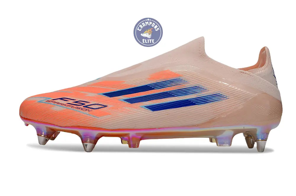 F50 Elite Laceless SG - Beige/Orange/Bleu – Image 6