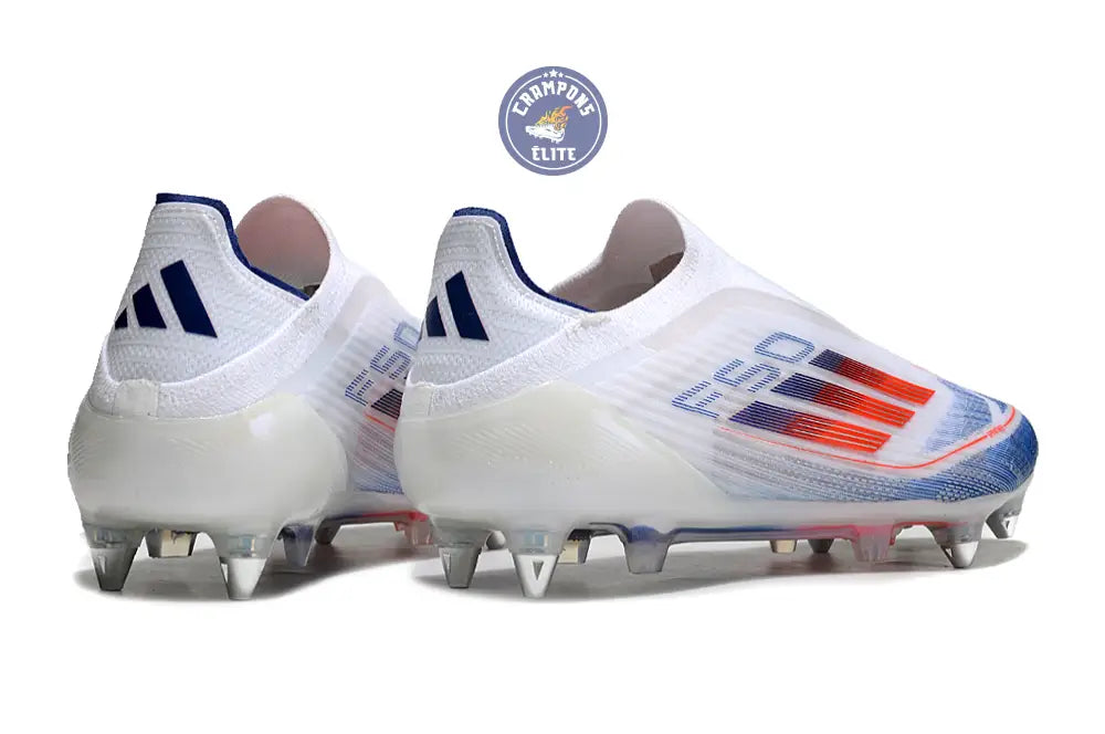 F50 Elite Laceless SG - Blanc/Rouge/Bleu – Image 6