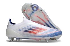 F50 Elite Laceless SG - Blanc/Rouge/Bleu