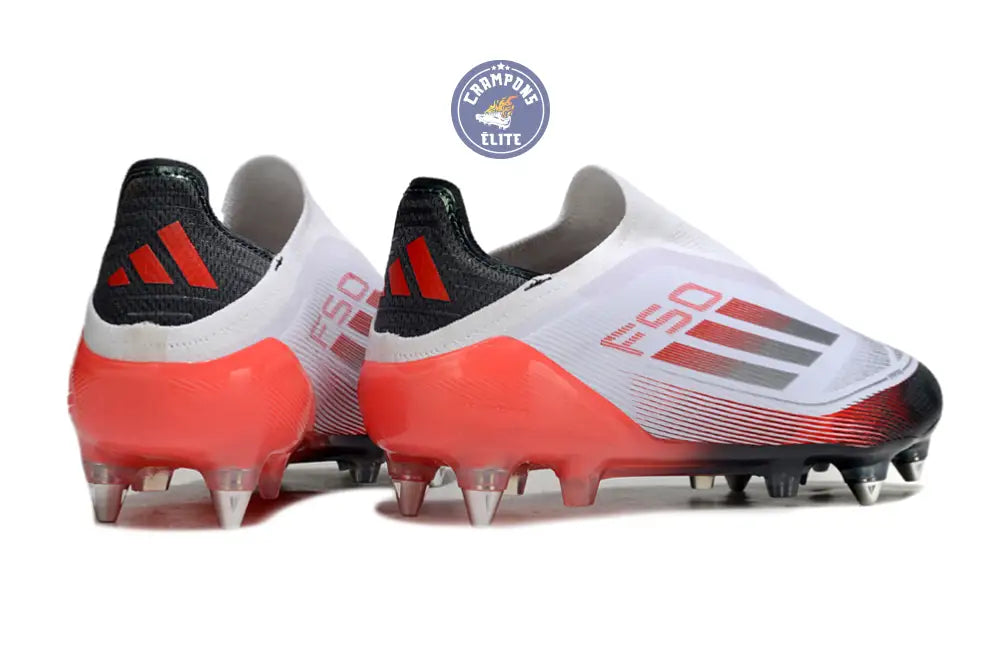 F50 Elite Laceless SG - Blanc/Rouge/Noir – Image 6