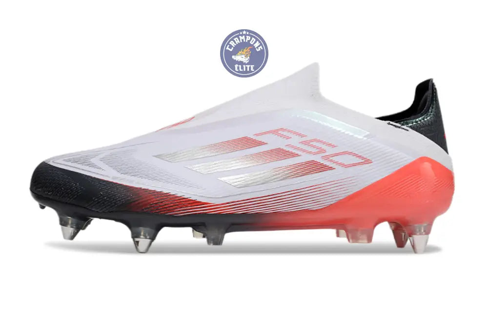 F50 Elite Laceless SG - Blanc/Rouge/Noir – Image 5