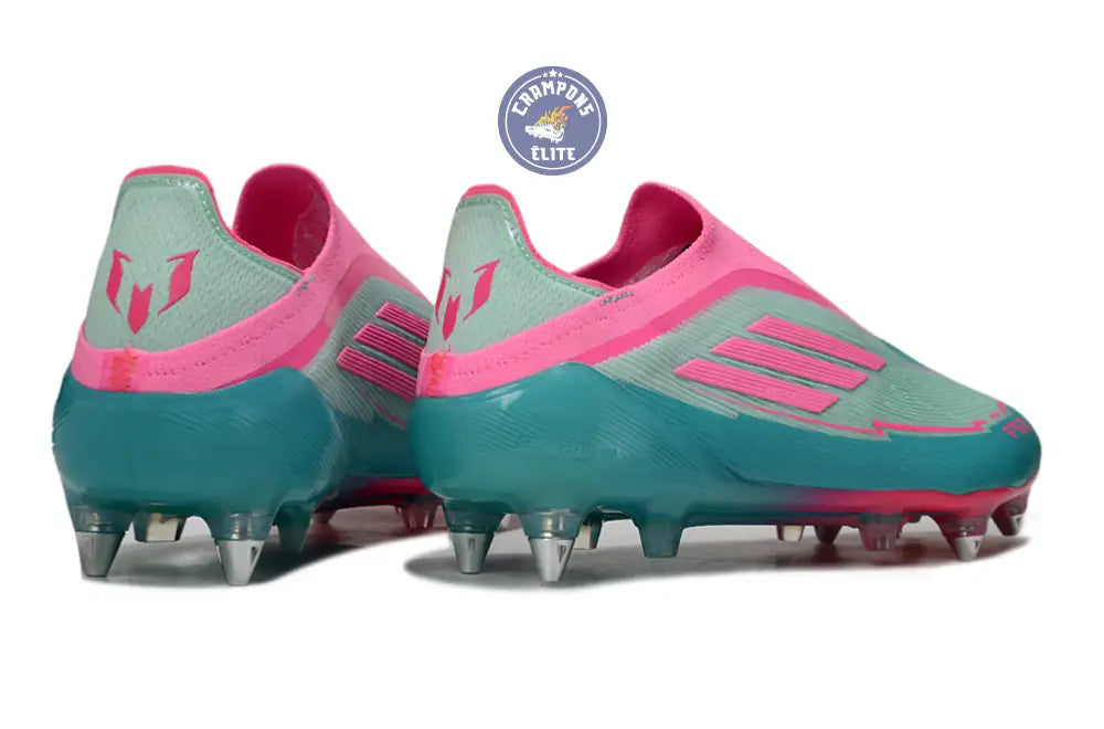 F50 Elite Laceless SG - Bleu Turquoise/Bleu/Rose – Image 6