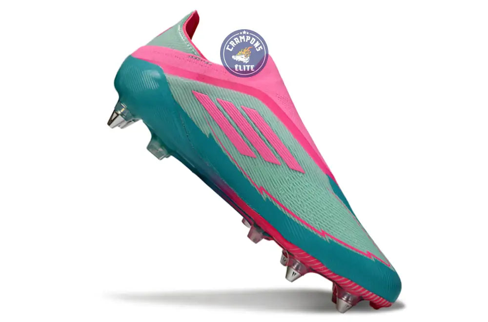 F50 Elite Laceless SG - Bleu Turquoise/Bleu/Rose – Image 3