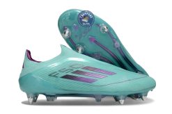 F50 Elite Laceless SG - Bleu Turquoise/Violet