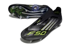 Alternative view of F50 Elite Laceless SG - Electric Stealth - Noir/Argenté/Jaune Fluo