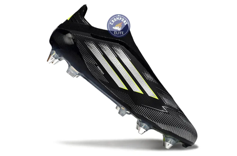 F50 Elite Laceless SG - Electric Stealth - Noir/Argenté/Jaune Fluo – Image 3