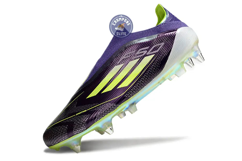 F50 Elite Laceless SG Fast Reborn - Violet/Blanc/Lucid Lemon ÉDITION L – Image 4