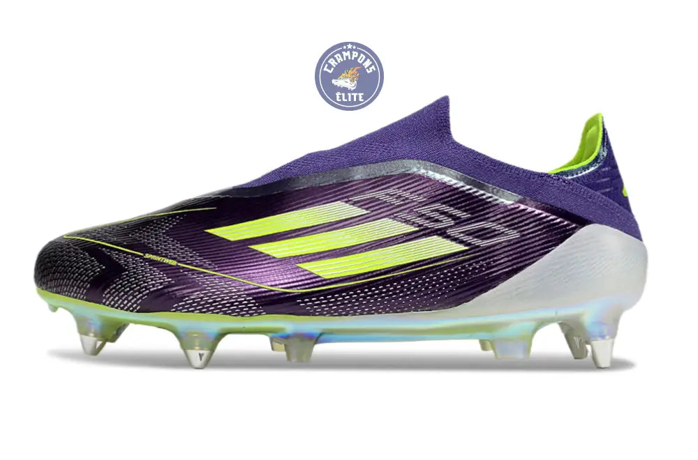 F50 Elite Laceless SG Fast Reborn - Violet/Blanc/Lucid Lemon ÉDITION L – Image 5