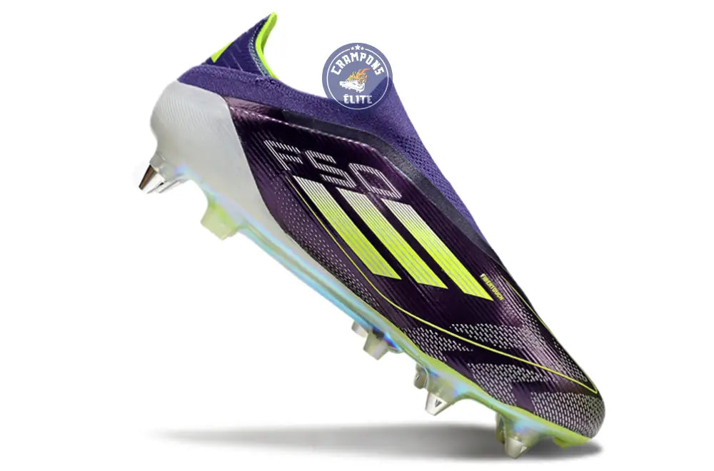 F50 Elite Laceless SG Fast Reborn - Violet/Blanc/Lucid Lemon ÉDITION L – Image 3