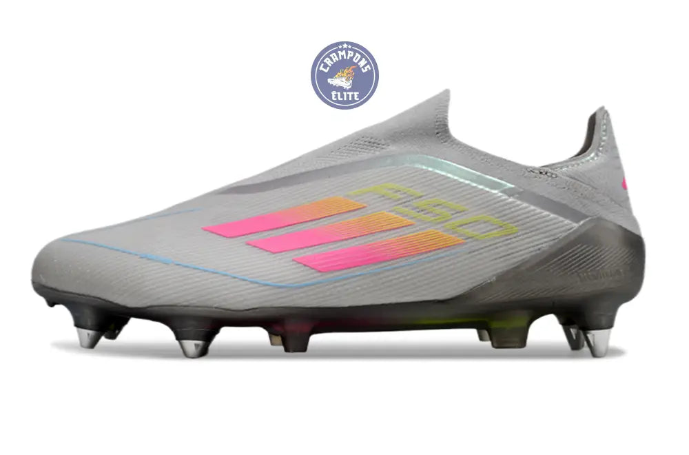 F50 Elite Laceless SG - Gris/Multicolor – Image 5