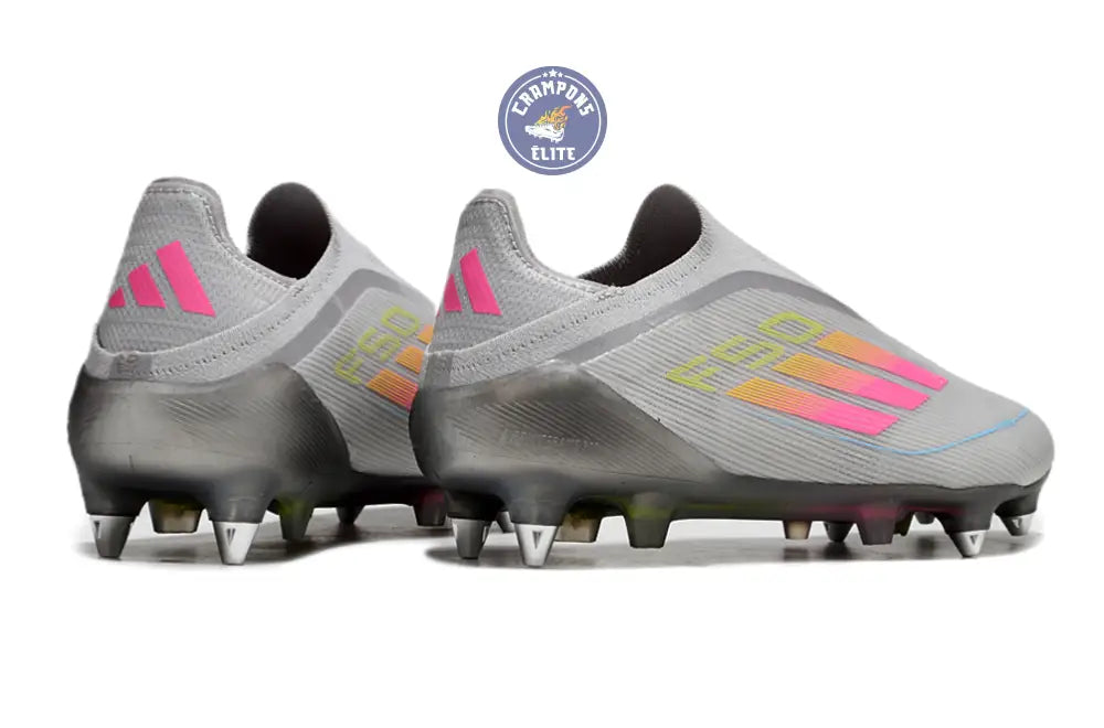 F50 Elite Laceless SG - Gris/Multicolor – Image 6