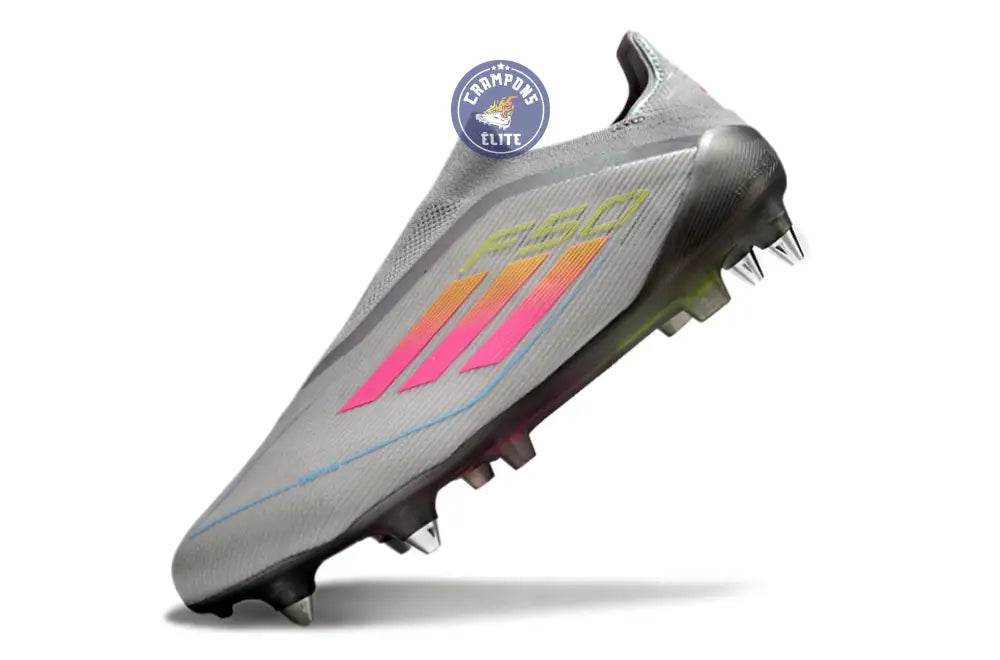 F50 Elite Laceless SG - Gris/Multicolor – Image 4