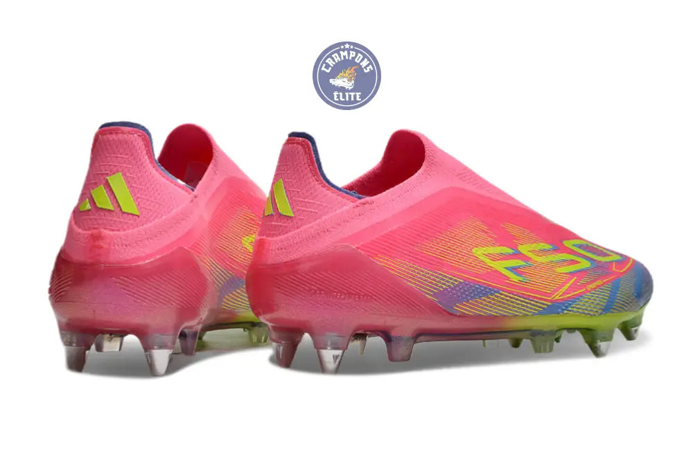 F50 Elite Laceless SG Mystic Victory - Rose/Vert/Blue Fusion – Image 6