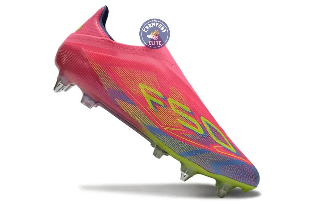 F50 Elite Laceless SG Mystic Victory - Rose/Vert/Blue Fusion – Image 3
