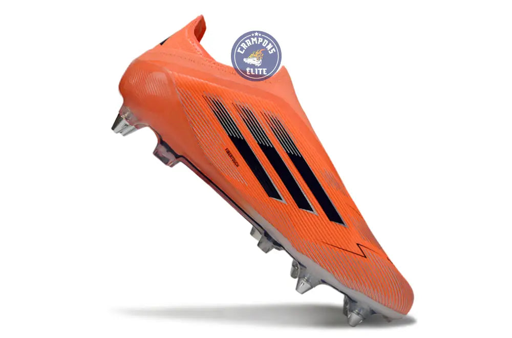 F50 Elite Laceless SG - Orange/Noir – Image 4