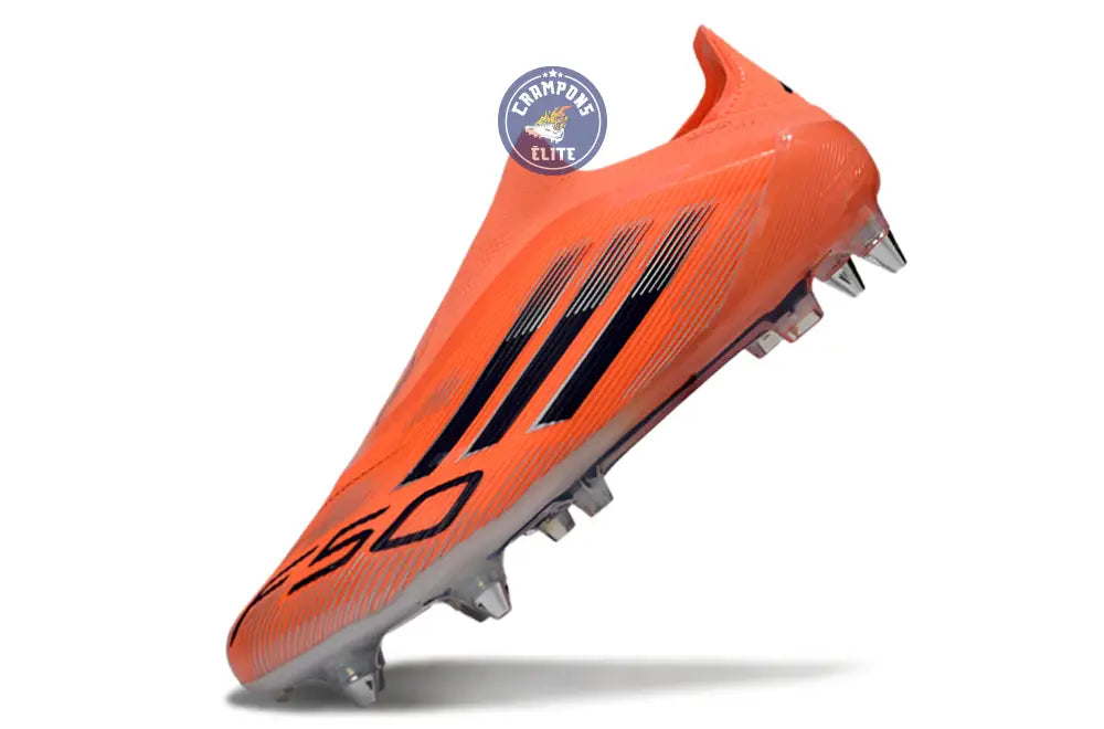 F50 Elite Laceless SG - Orange/Noir – Image 5