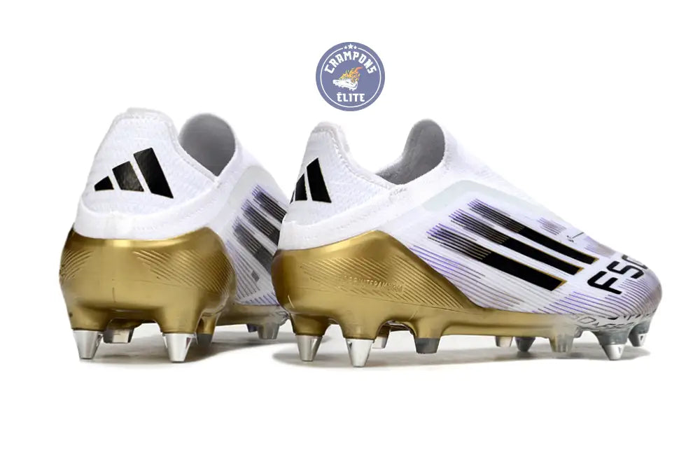 F50 Elite Laceless SG Road to Glory - Blanc/Noir/Doré – Image 6