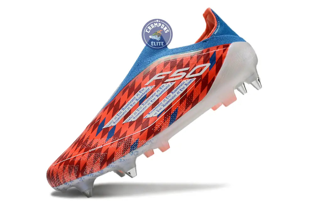 F50 Elite Laceless SG Thomas Müller Raumdeuter - Rouge/Blanc/Bleu ÉDIT – Image 4