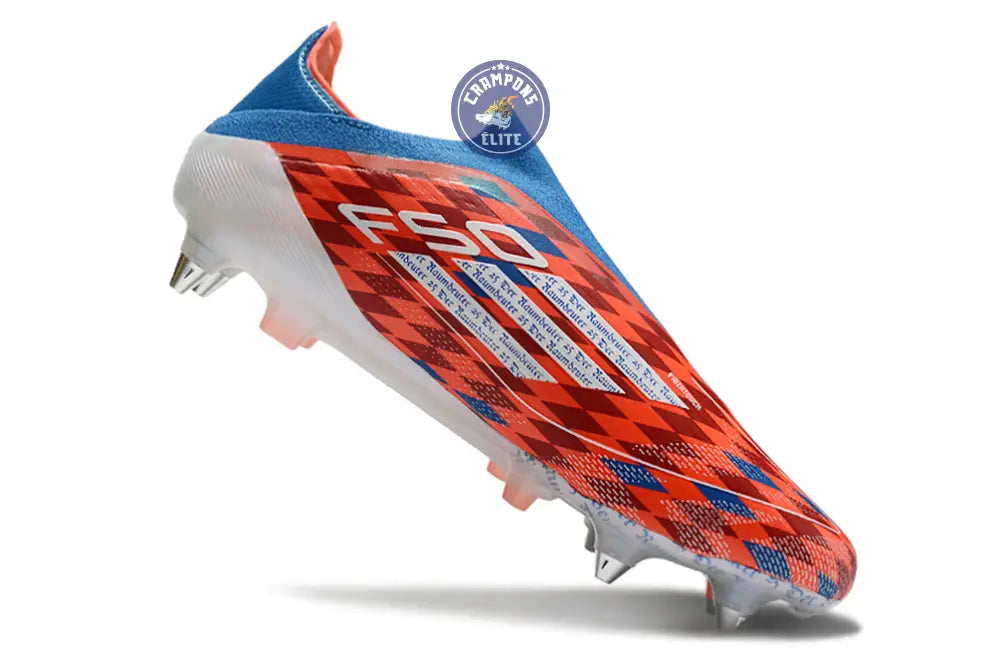 F50 Elite Laceless SG Thomas Müller Raumdeuter - Rouge/Blanc/Bleu ÉDIT – Image 3