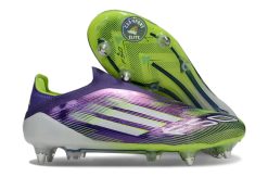 F50 Elite Laceless SG - Violet/Jaune Fluo/Blanc