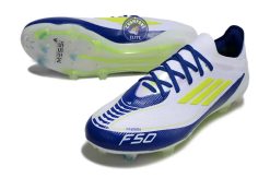 Alternative view of F50 Elite Lacets FG - Blanc/Bleu/Jaune Fluo