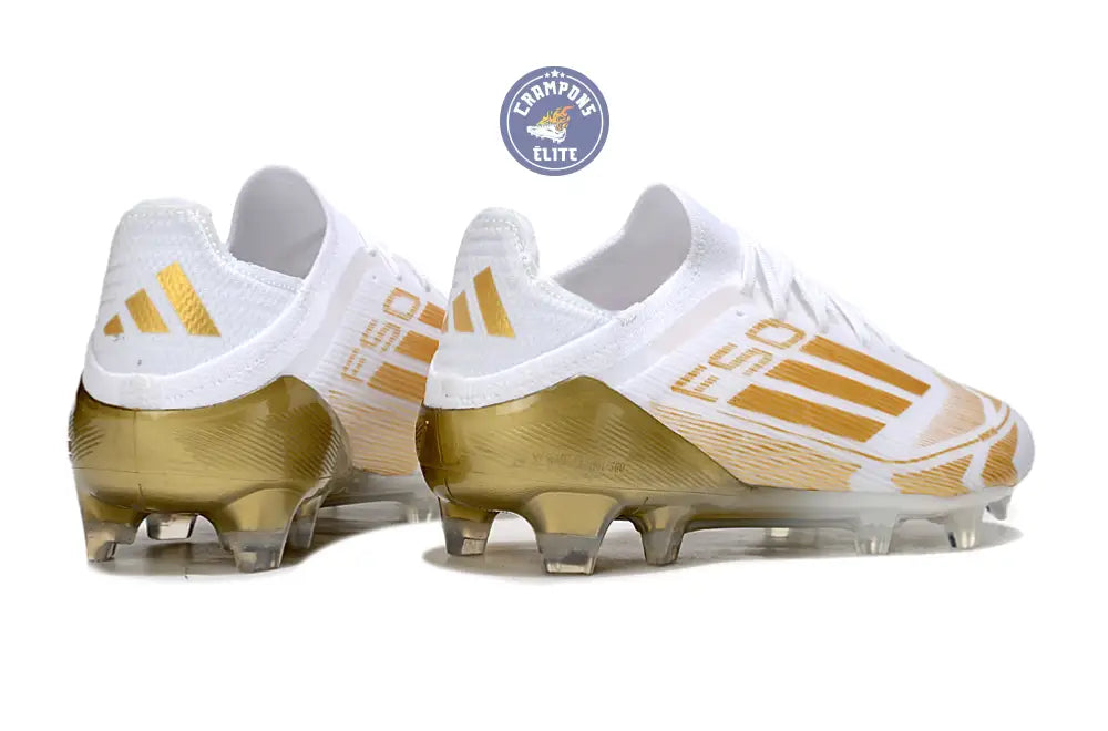 F50 Elite Lacets FG - Blanc/Doré – Image 6