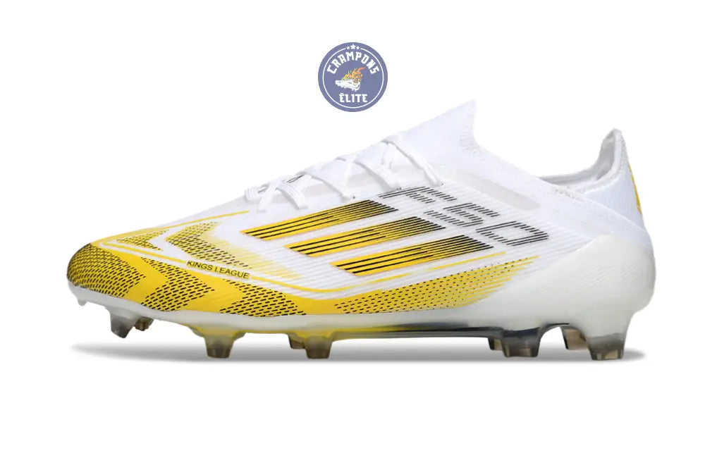 F50 Elite Lacets FG - Blanc/Jaune/Noir – Image 5