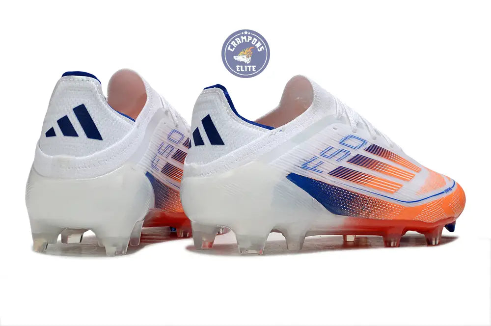 F50 Elite Lacets FG - Blanc/Orange/Bleu – Image 6