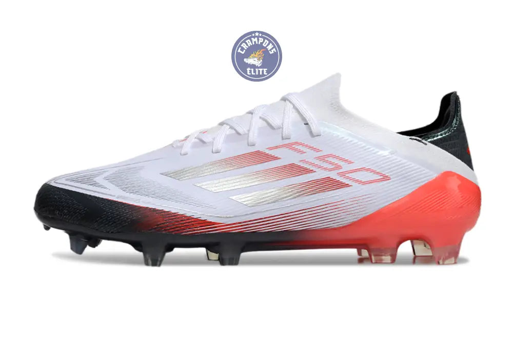 F50 Elite Lacets FG - Blanc/Rouge/Noir – Image 5