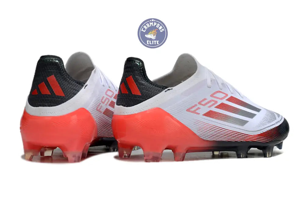 F50 Elite Lacets FG - Blanc/Rouge/Noir – Image 6