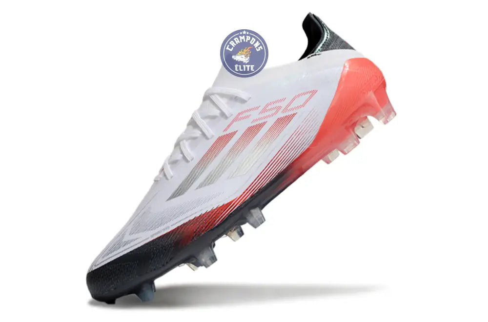 F50 Elite Lacets FG - Blanc/Rouge/Noir – Image 4