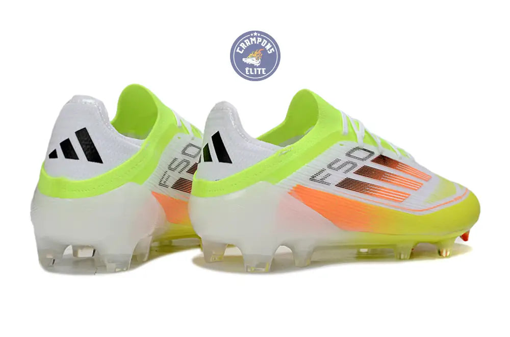 F50 Elite Lacets FG - Blanc/Vert/Jaune/Orange – Image 6