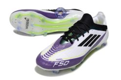 Alternative view of F50 Elite Lacets FG - Blanc/Violet/Noir/Jaune Fluo