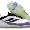 F50 Elite Lacets FG - Blanc/Violet/Noir/Jaune Fluo