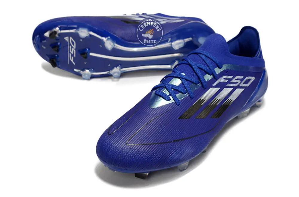 F50 Elite Lacets FG - Bleu/Noir/Argenté – Image 2