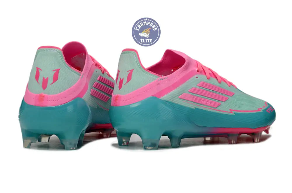 F50 Elite Lacets FG - Bleu Turquoise/Bleu/Rose – Image 6