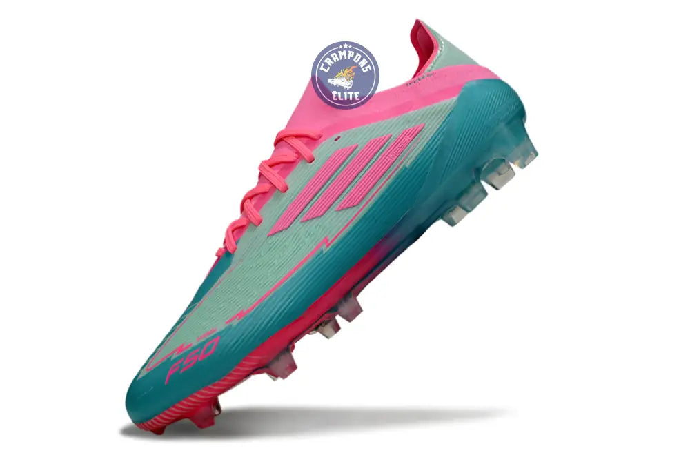 F50 Elite Lacets FG - Bleu Turquoise/Bleu/Rose – Image 4