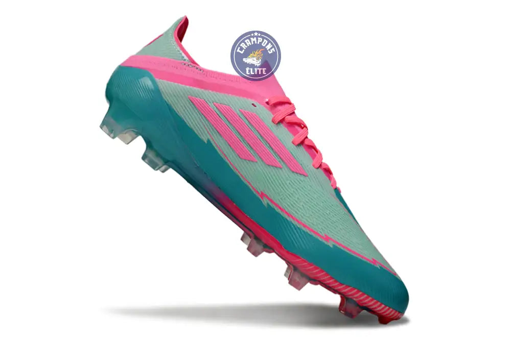 F50 Elite Lacets FG - Bleu Turquoise/Bleu/Rose – Image 3