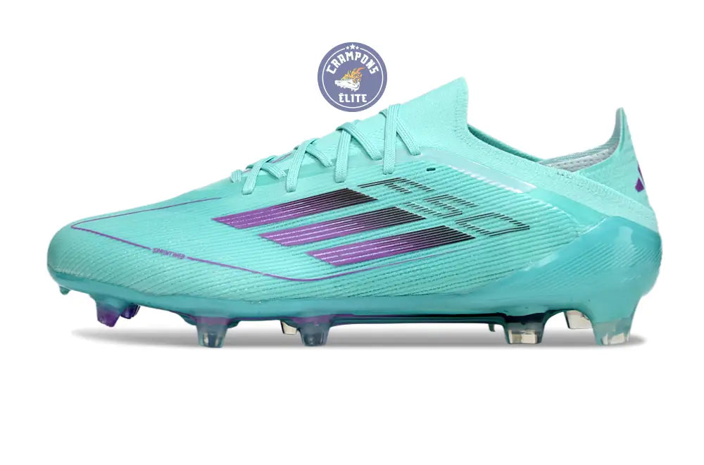 F50 Elite Lacets FG - Bleu Turquoise/Violet – Image 5