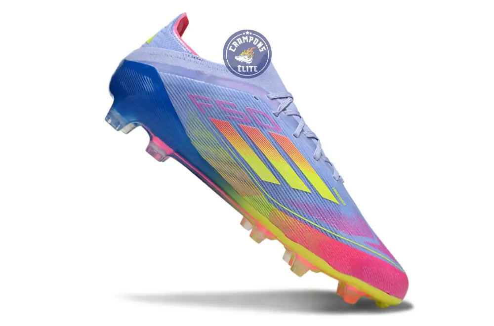 F50 Elite Lacets FG - Blue Fusion/Vert/Rose – Image 3