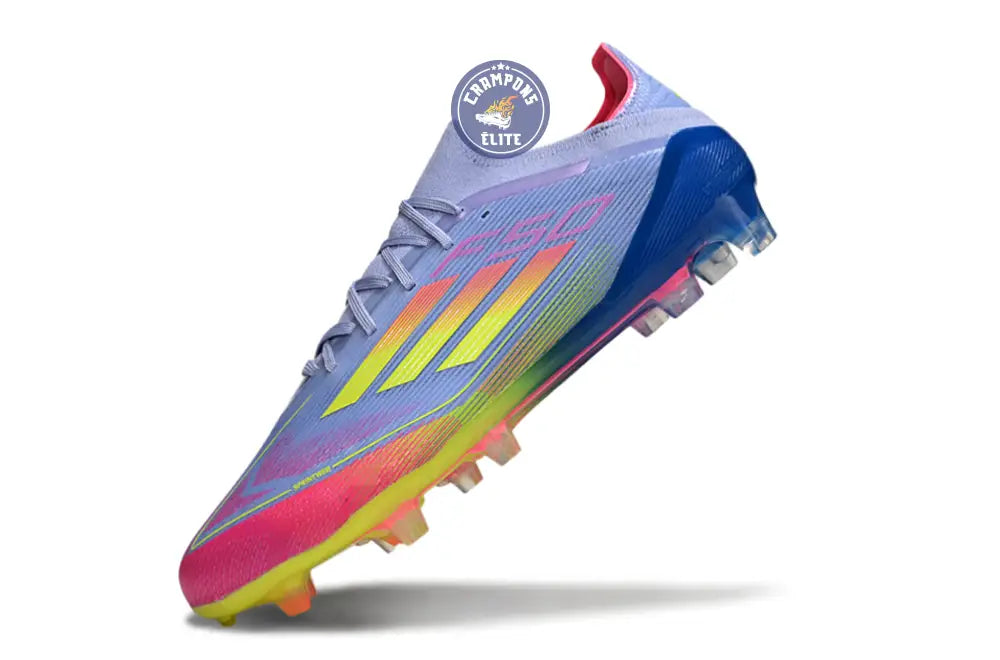 F50 Elite Lacets FG - Blue Fusion/Vert/Rose – Image 4