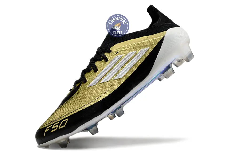 F50 Elite Lacets FG - Doré/Blanc/Noir – Image 4