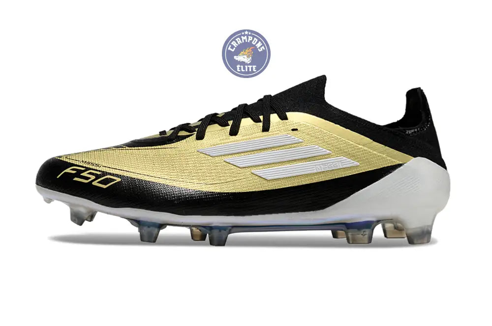 F50 Elite Lacets FG - Doré/Blanc/Noir – Image 5