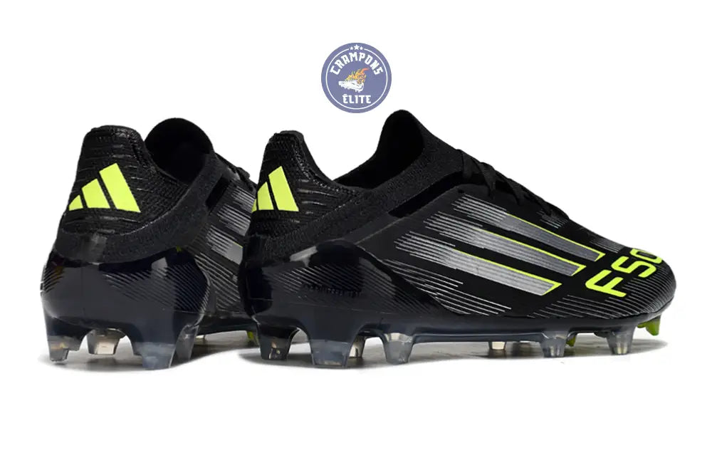 F50 Elite Lacets FG - Electric Stealth - Noir/Argenté/Jaune Fuo – Image 6