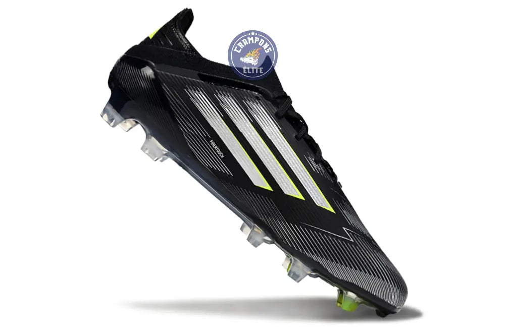 F50 Elite Lacets FG - Electric Stealth - Noir/Argenté/Jaune Fuo – Image 3
